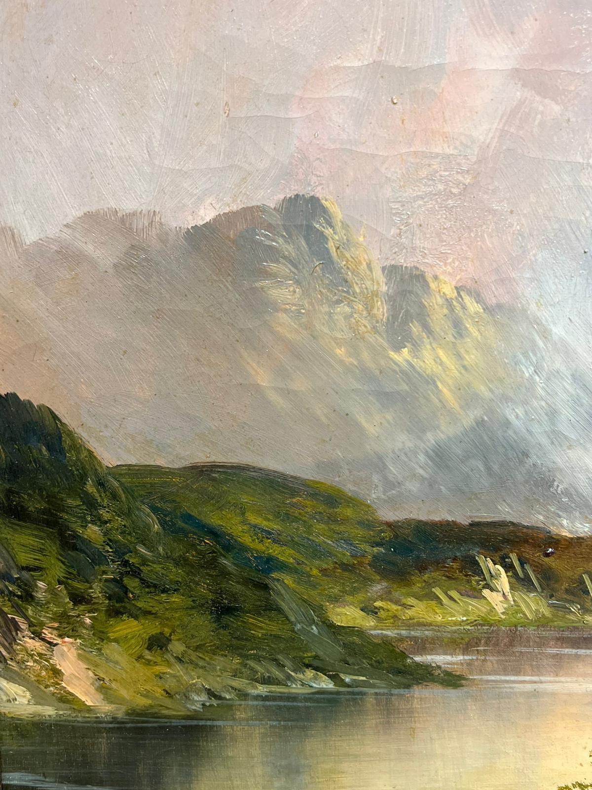 Majestic Highland Loch Landscape
(we believe this depicts Loch Lomond in the Trossochs region of Scotland). 
signed by F. E. Jamieson (British 1895-1950)
oil on canvas, framed
framed: 24.5 x 34 inches
canvas: 20 x 30.5 inches
provenance: private