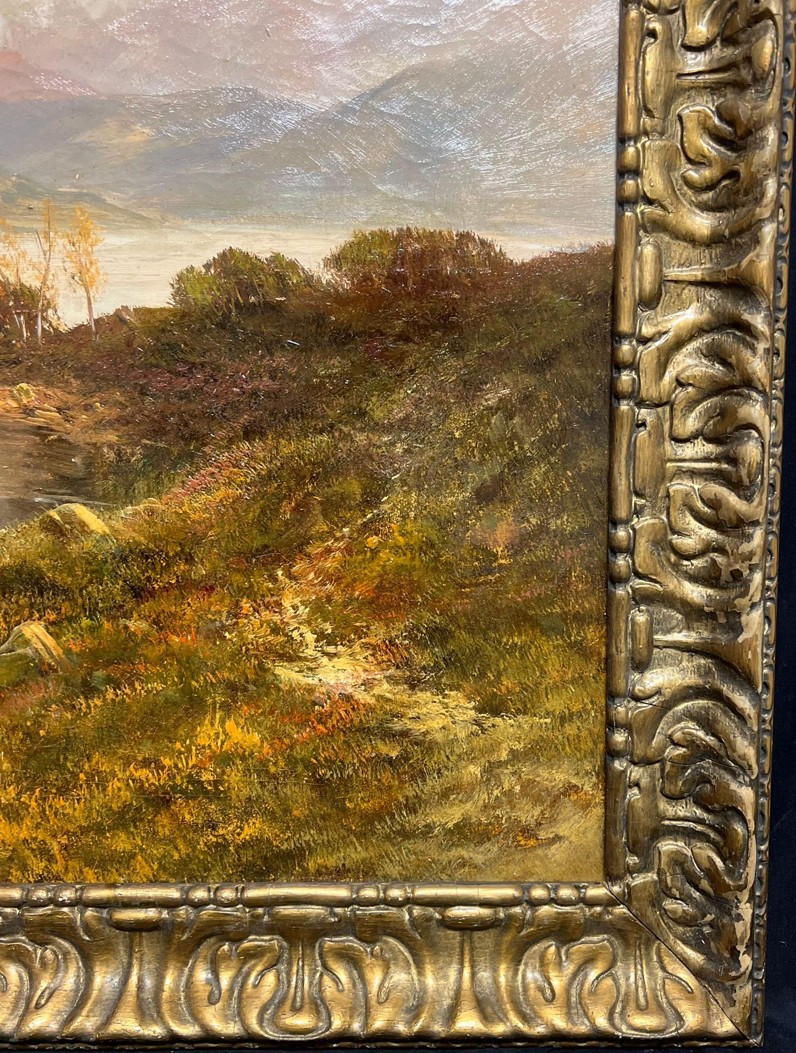 Majestic Highland Loch Landscape Serenity Oil Painting Scenic Mountain Lake For Sale 4