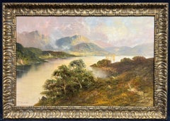 Majestic Highland Loch Landscape Serenity Oil Painting Scenic Mountain Lake