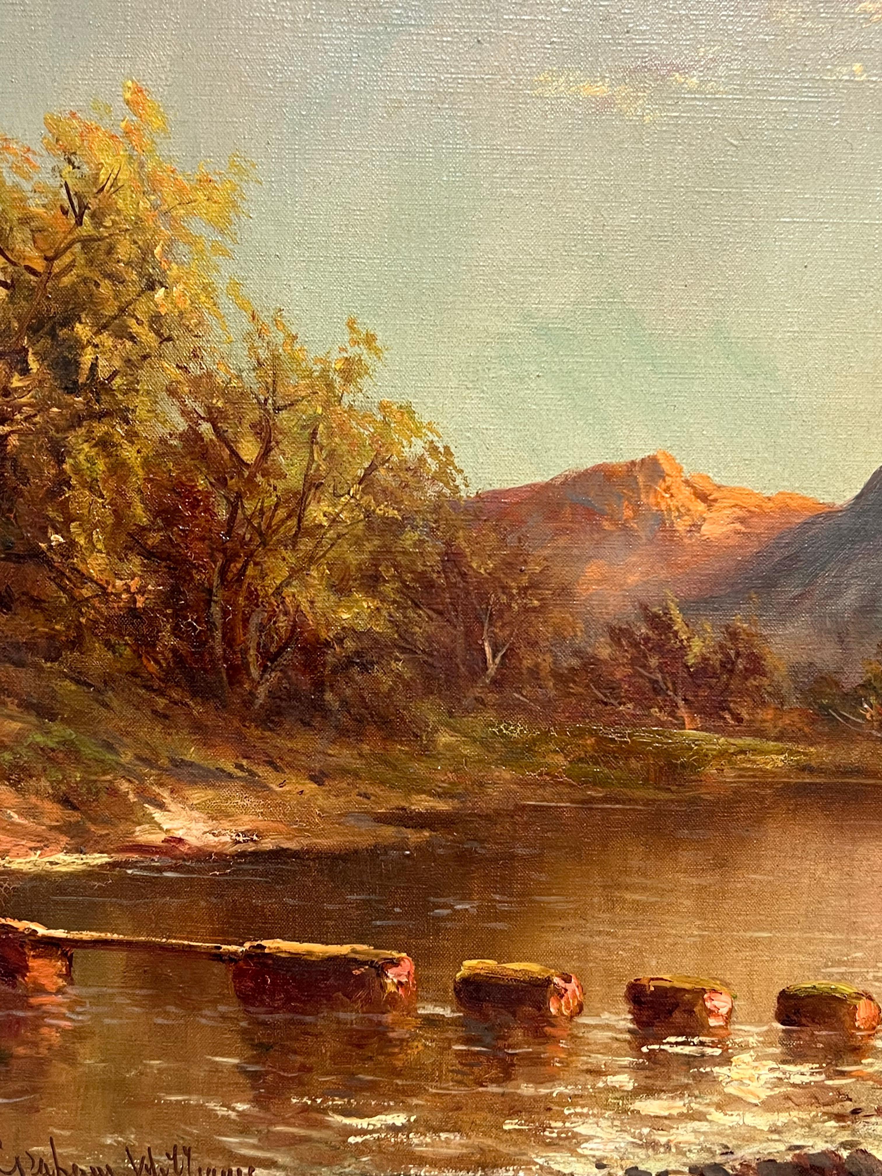 Puesta de sol en el Loch de las Highlands
de F. E. Jamieson (británico, 1895-1950)
firmado con el seudónimo del artista 