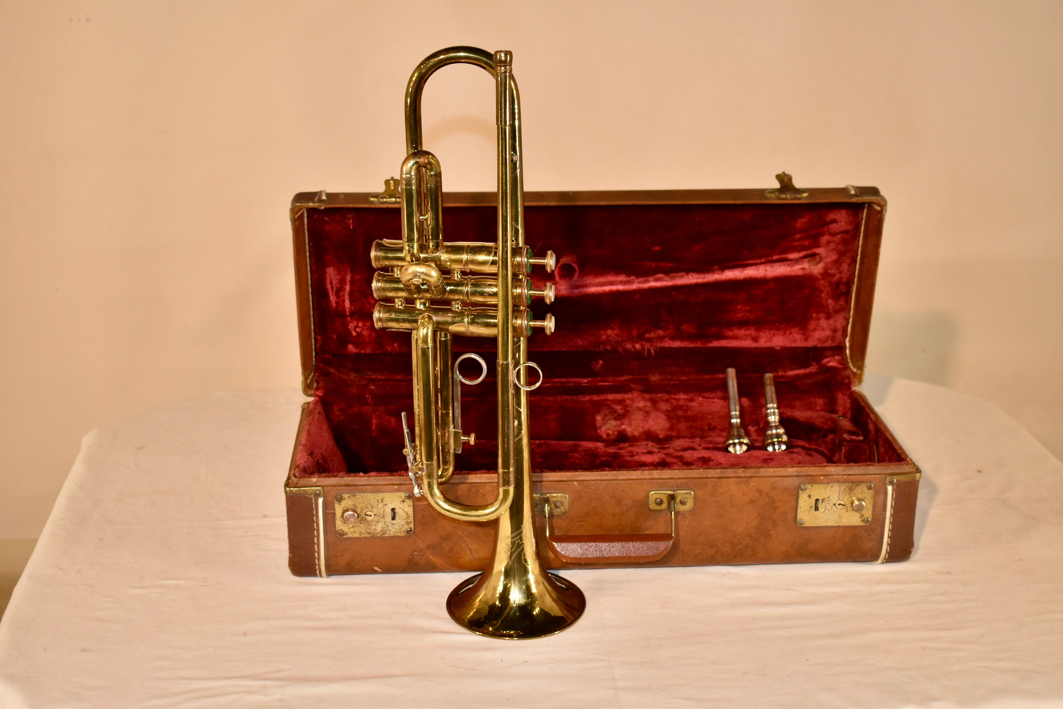 F E Olds & Son Ambassador Trumpet, circa 1952 Bon état - En vente à High Point, NC