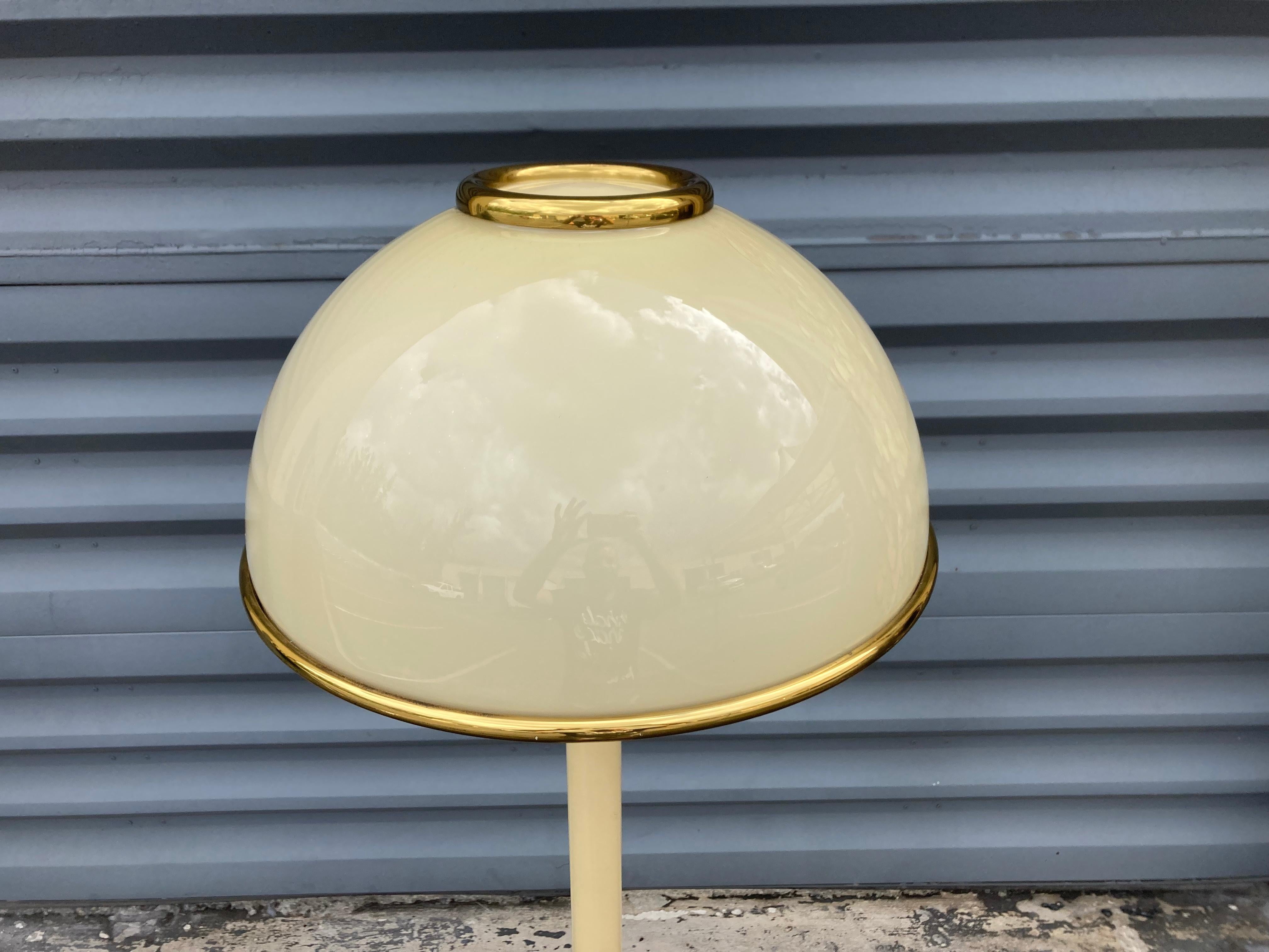 F. Fabbian Floor Lamp, Murano Glass and Brass, Italy 5