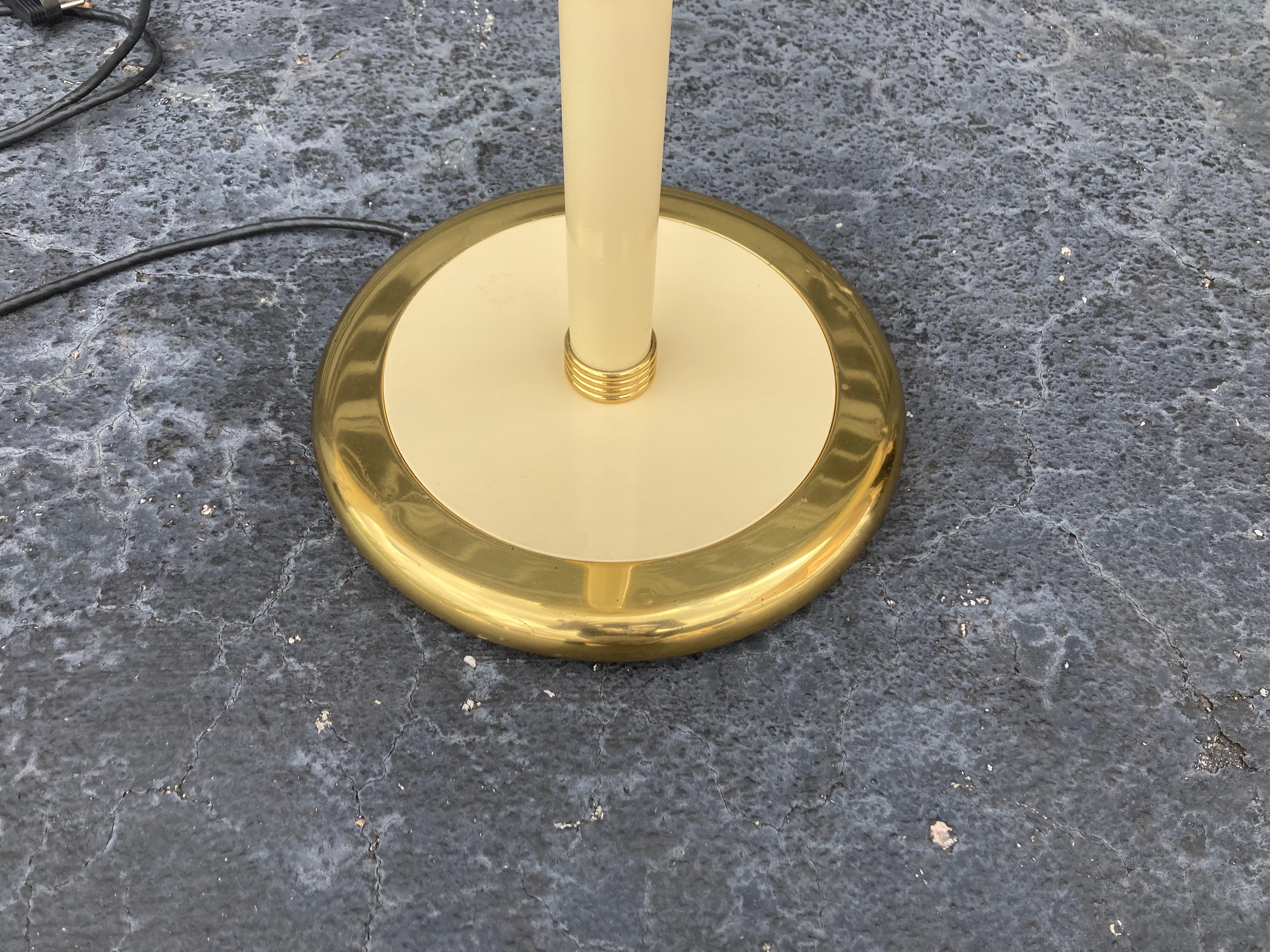 F. Fabbian Floor Lamp, Murano Glass and Brass, Italy 7