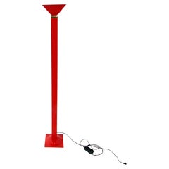 F. Fabbian Italia Memphis era ajustable latón montado rojo antorcha