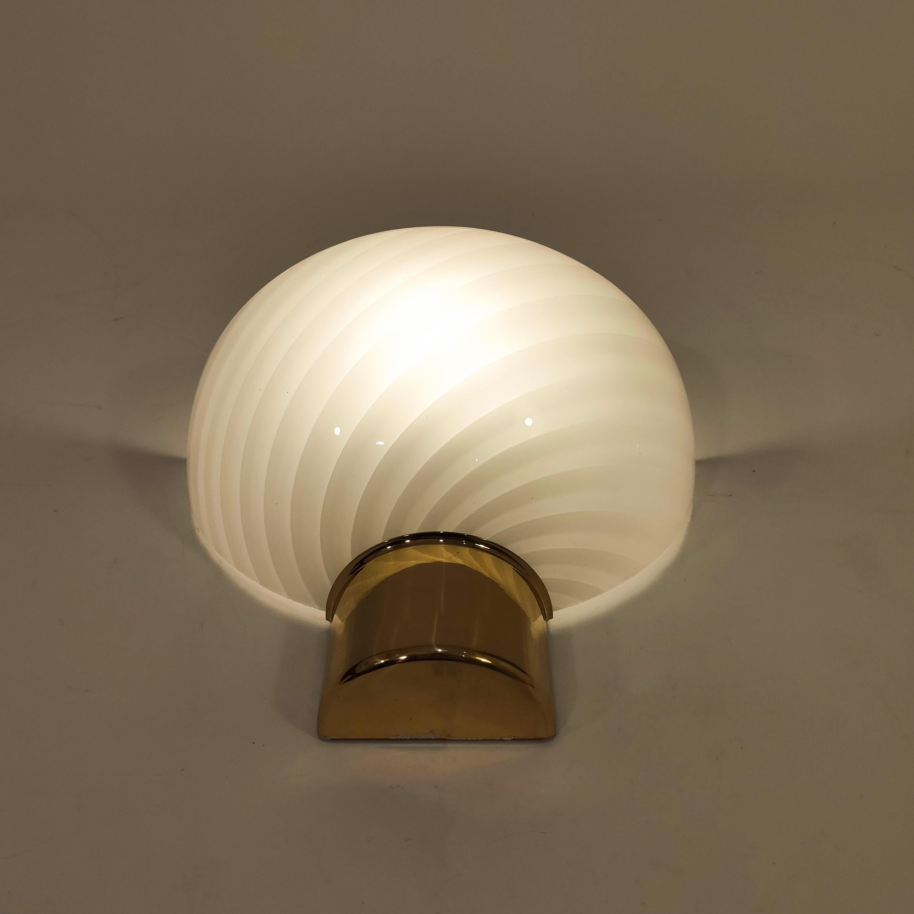 F. Fabbian murano glass Post-Modern sconces, Italy, 1970s in vendita 2
