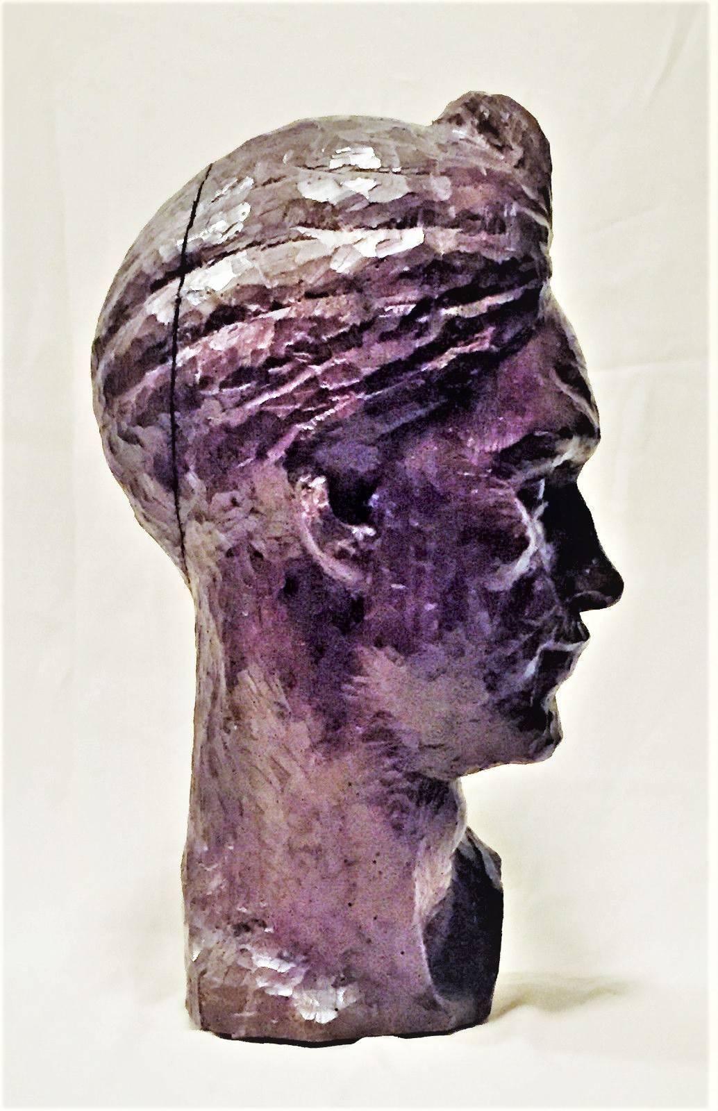 F. Falcone, Orientale, Escultura italiana Art Decó de madera tallada a mano, hacia 1925 Italiano en venta