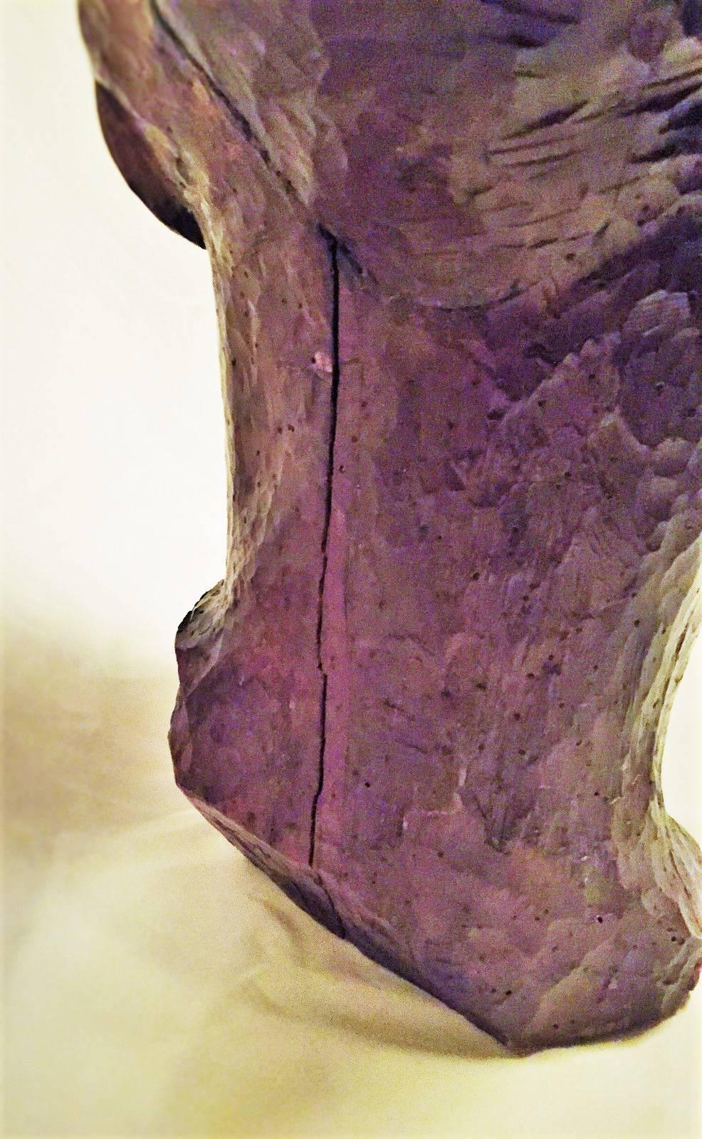 F. Falcone, Orientale, Escultura italiana Art Decó de madera tallada a mano, hacia 1925 en Bueno estado para la venta en New York, NY