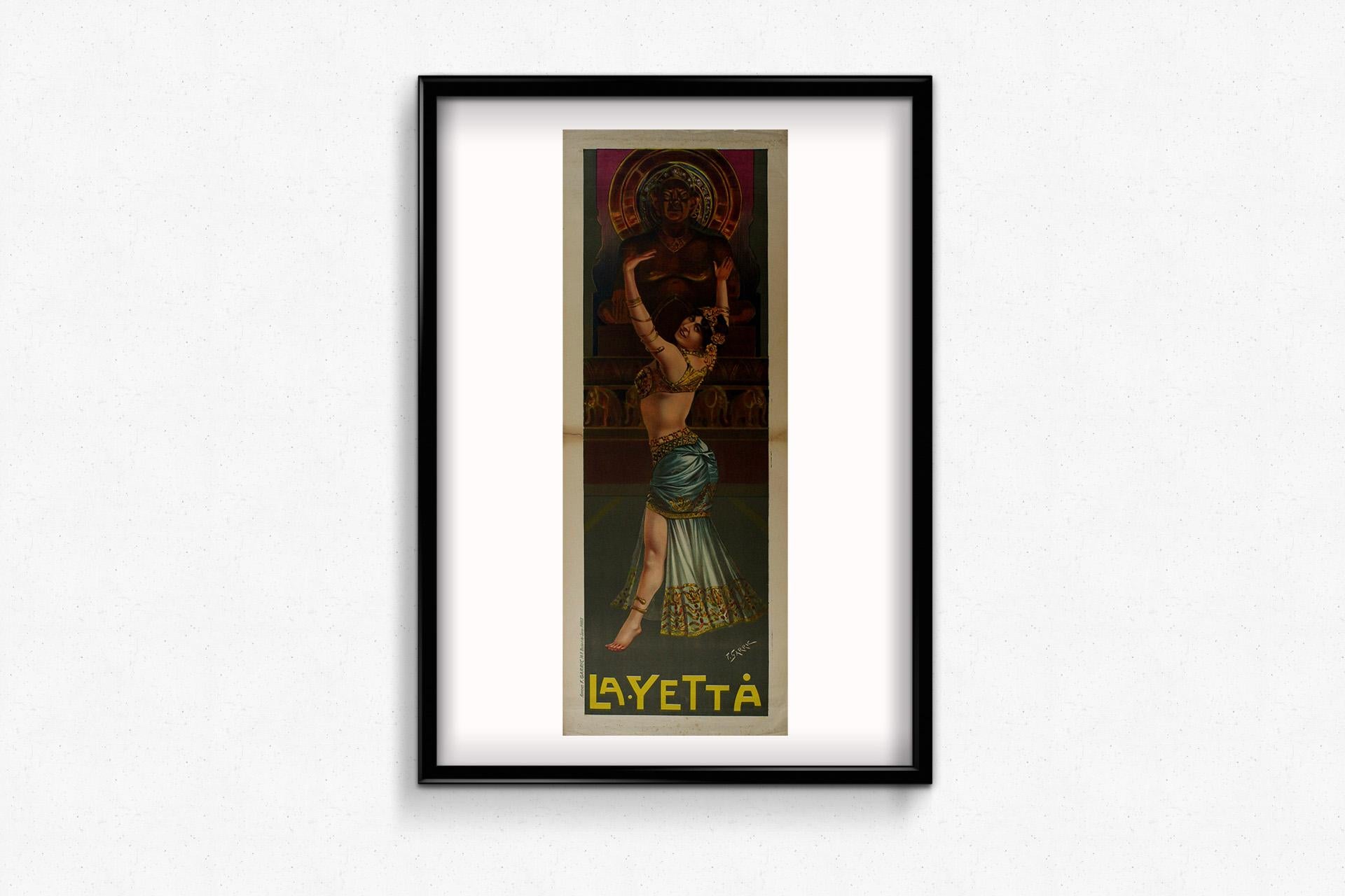 Affiche Belle Époque de l'artiste F. Garric - La Yetta en vente 2