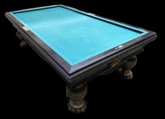 F. GERDERÈS – Japanese-style billiard table in gilded and carved wood