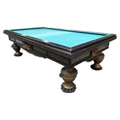 F. GERDERÈS – Japanese-style billiard table in gilded and carved wood