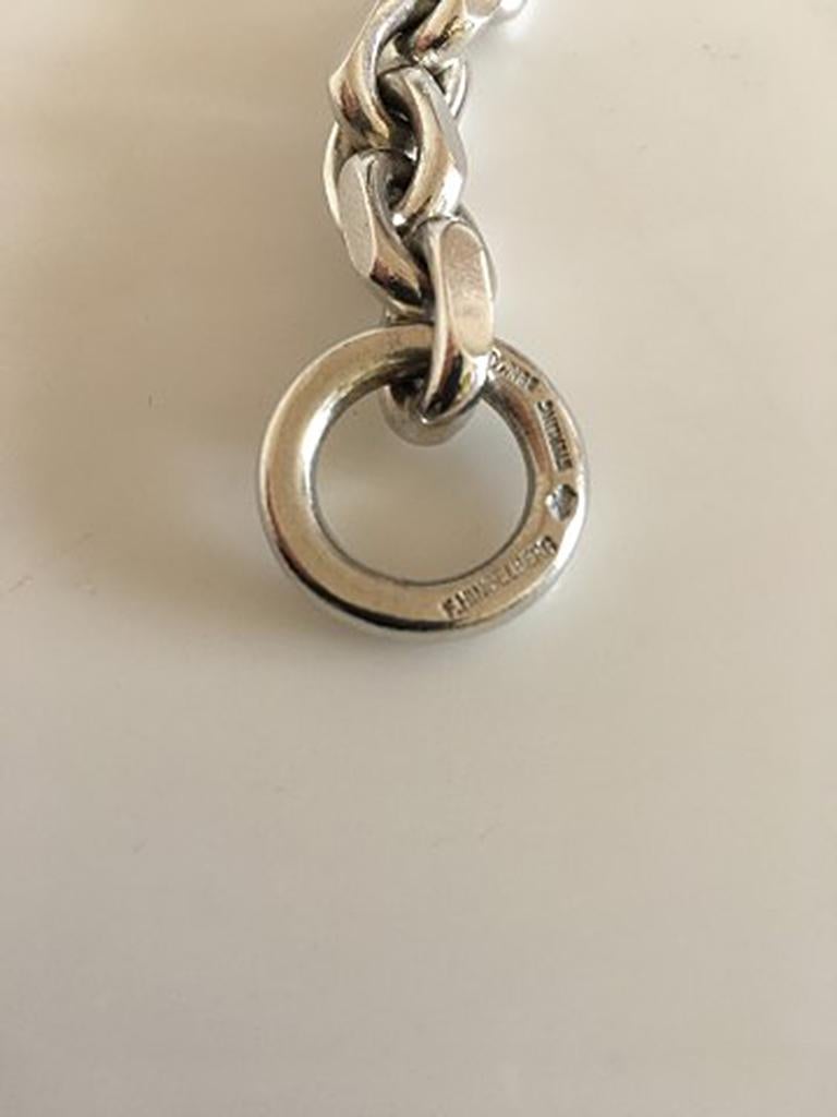 Women's or Men's F. Hingelberg Sterling Silver Bracelet in Contemporary Style
