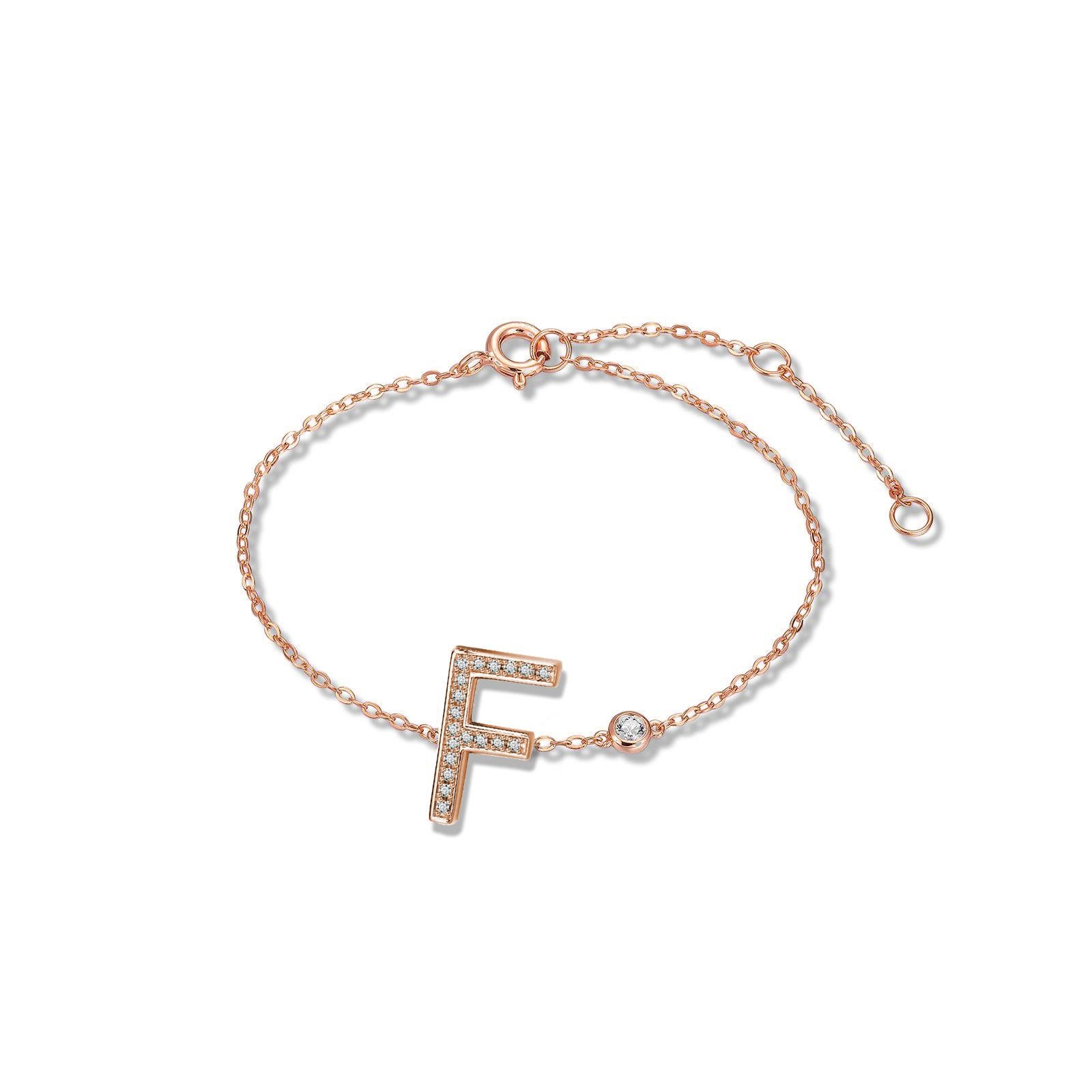 Nothing says YOU more than YOU. You are unique. You are bold.  You're not afraid to share who you are.  This initial bezel chain bracelet is elegantly slimline while sharing a little bit about yourself with others. .925 sterling silver base also