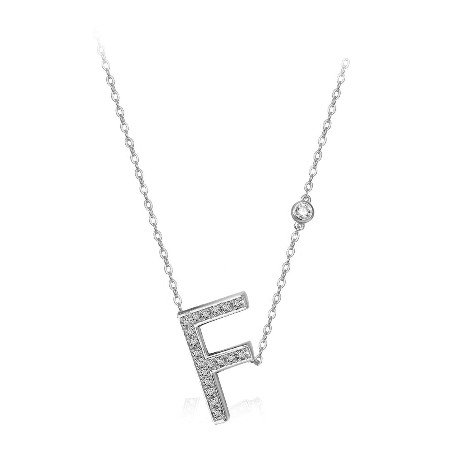f initial necklace