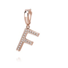 F Initial Pendant or Charm