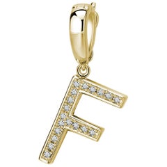 F Initial Pendant or Charm