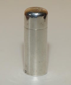 F J H THOMAS 1889 REPOUSSE DE PLATA DE LEY REPOUSSE Frasco de aroma viCTORIANO