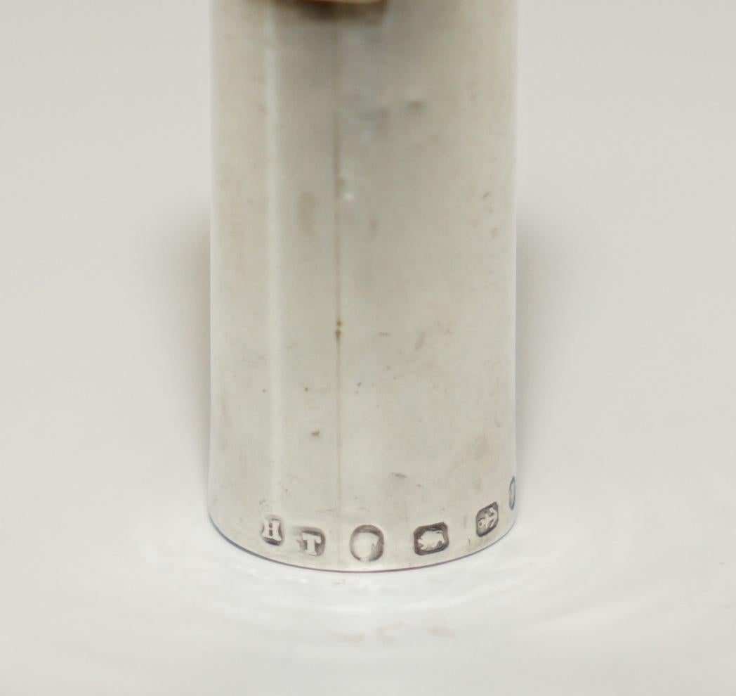 F J H THOMAS 1889 HALLMARKED STERLING SILVER REPOUSSE ViCTORIAN SCENT BOTTLE Unisexe en vente