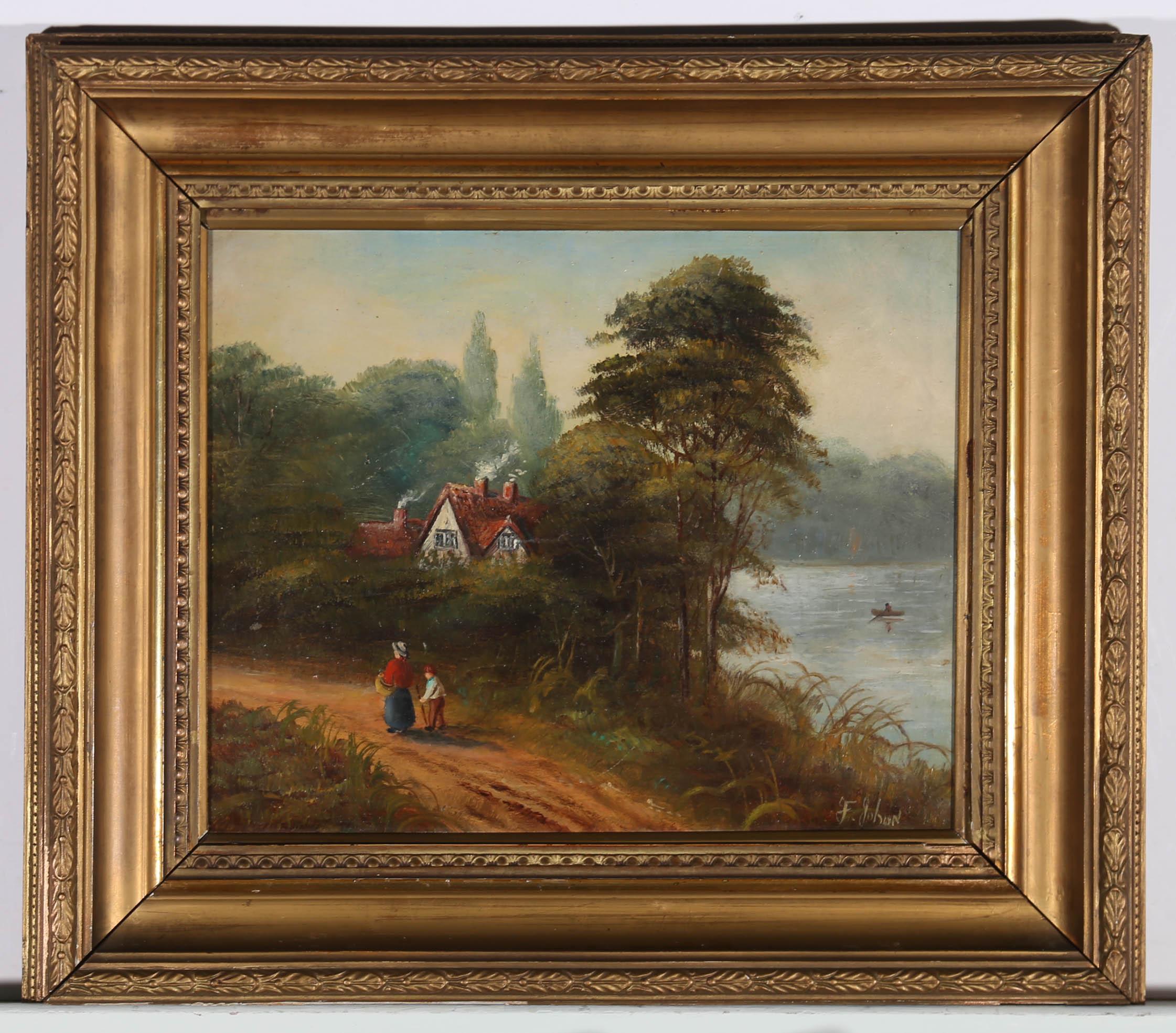 F. Johan - Framed Late 19th Century Oil, Rural Landscape 3