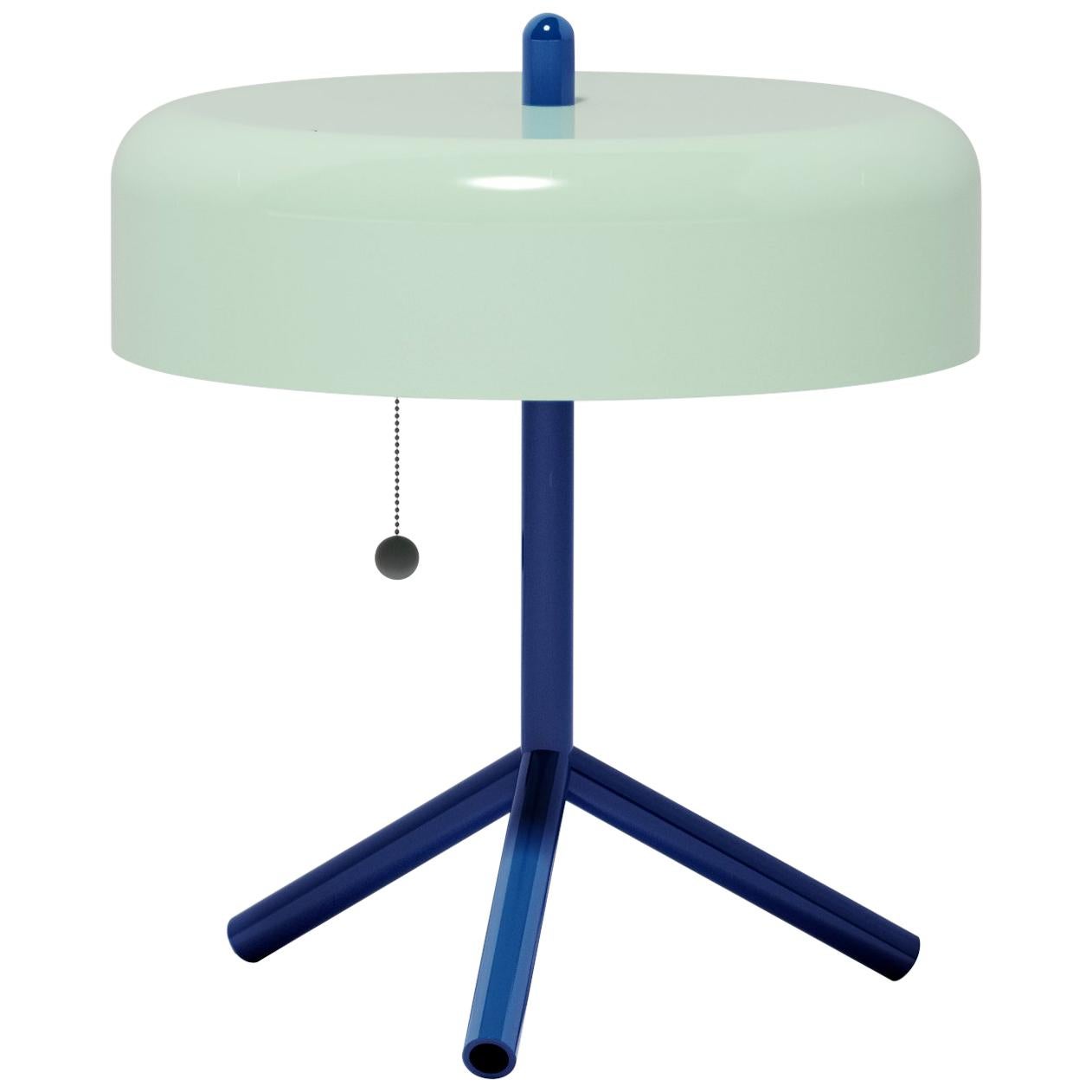 F/K/A Table Lamp in Mint, Cobalt Blue & Cherry Tomato by Jonah Takagi For Sale