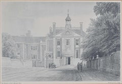 Lady Margaret Hall, Oxford, litografia di I.L.A. Griggs
