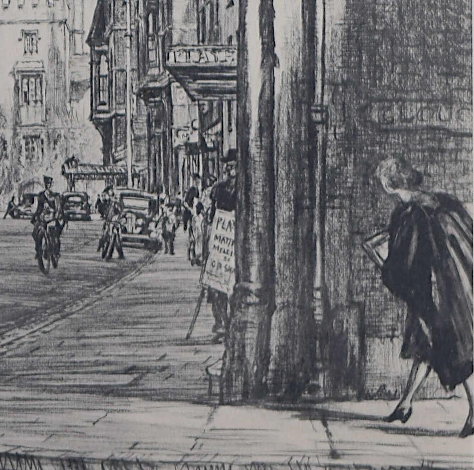 The Ashmolean and Balliol College, Oxford, lithograph by F. L. Griggs For Sale 1