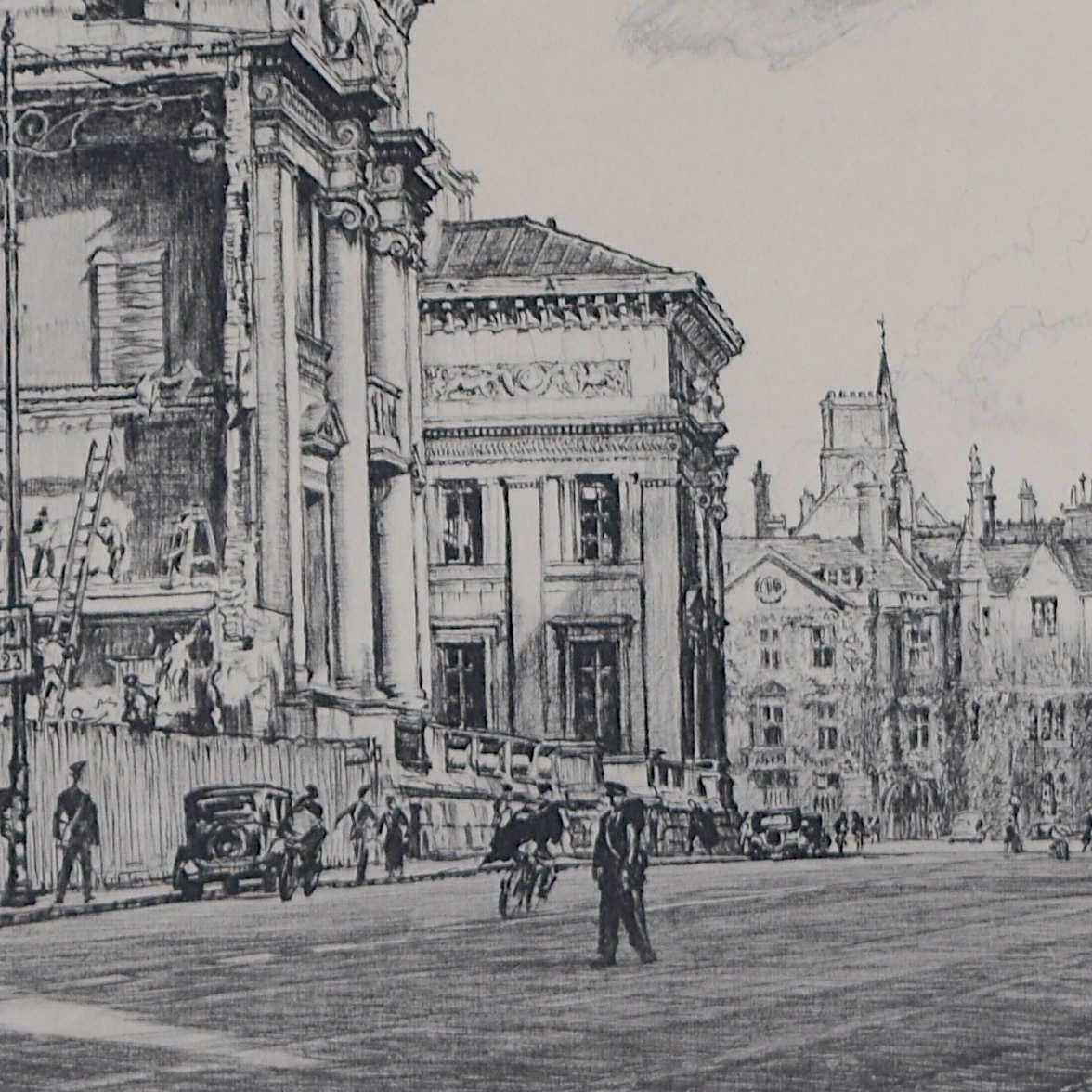 The Ashmolean and Balliol College, Oxford, lithograph by F. L. Griggs For Sale 3