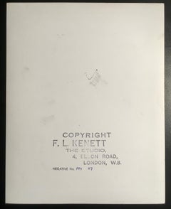 F. L. Kenett, « Lynn Chadwick », photographie originale en noir et blanc des années 1950