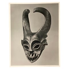 F. L. Kenett, "Mask", original 1950s black and white modernist photograph