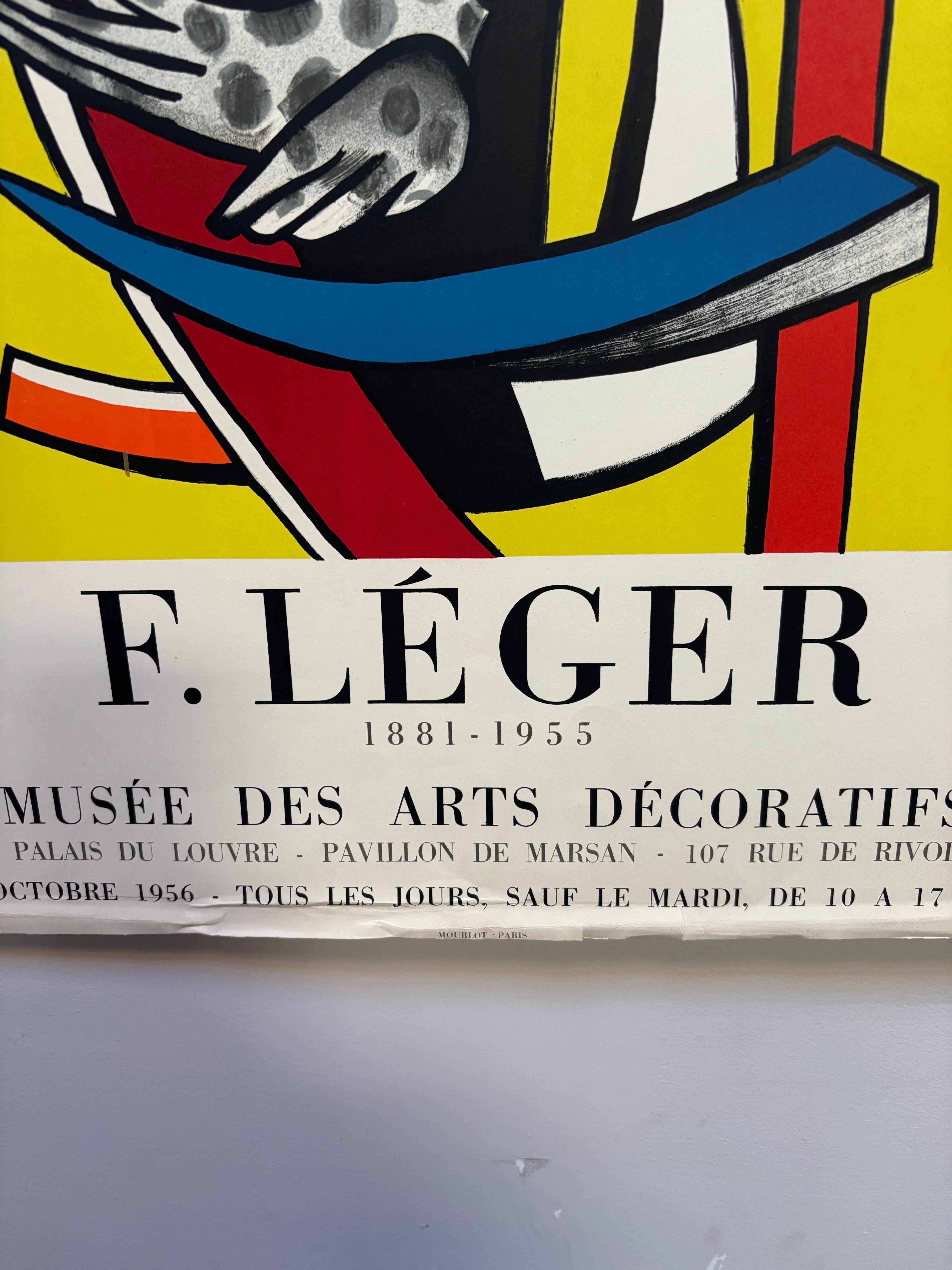 F. Leger 1956 Ausstellungsplakat (Moderne) im Angebot