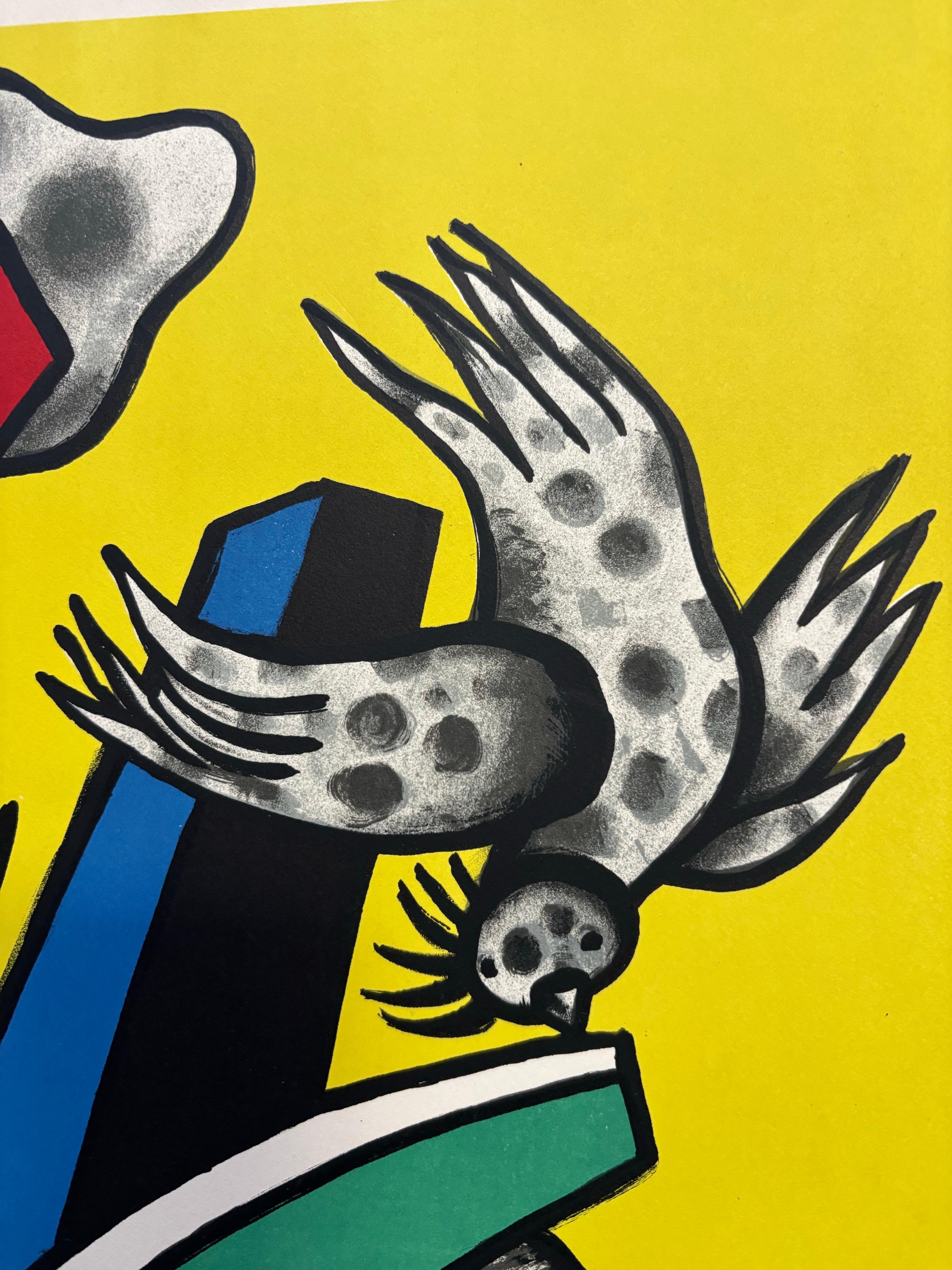 F. Leger 1956 Ausstellungsplakat im Zustand „Gut“ im Angebot in Philadelphia, PA
