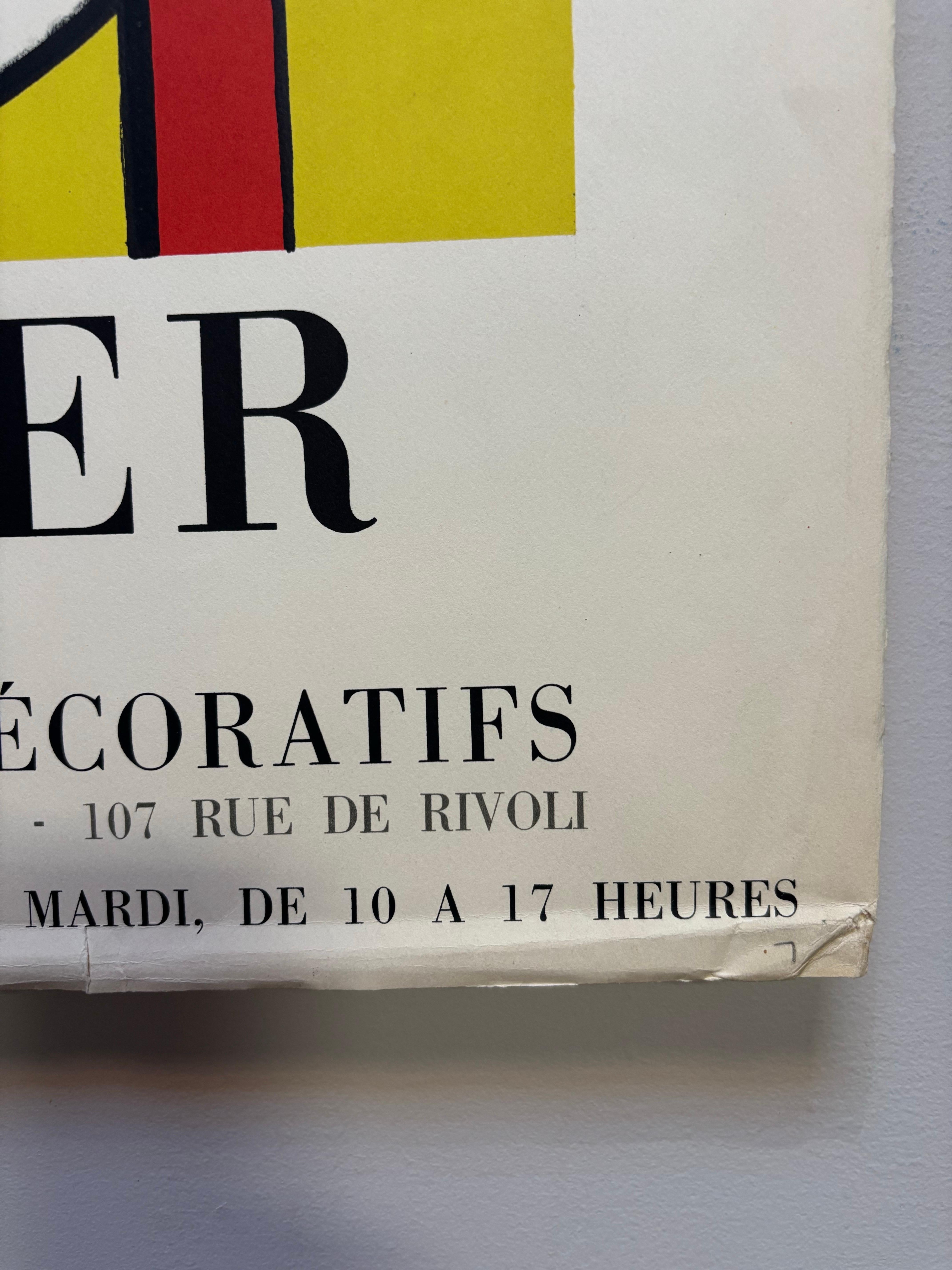 F. Leger 1956 Ausstellungsplakat (Papier) im Angebot