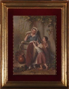 F. Lucca - Framed Italian School Late 19th Century Oil, Docile Dove