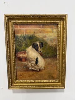 F. M. Bailey, Skurriles Hundeporträt mit Käfer, 1906
