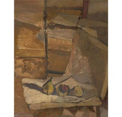 F. M. Pearson - French School Mid 20th Century Oil, Cubist Pears