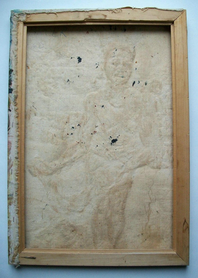 F. Njiraini, 'Anger I Go', Oil Painting on Canvas, Kenya, circa 1970's