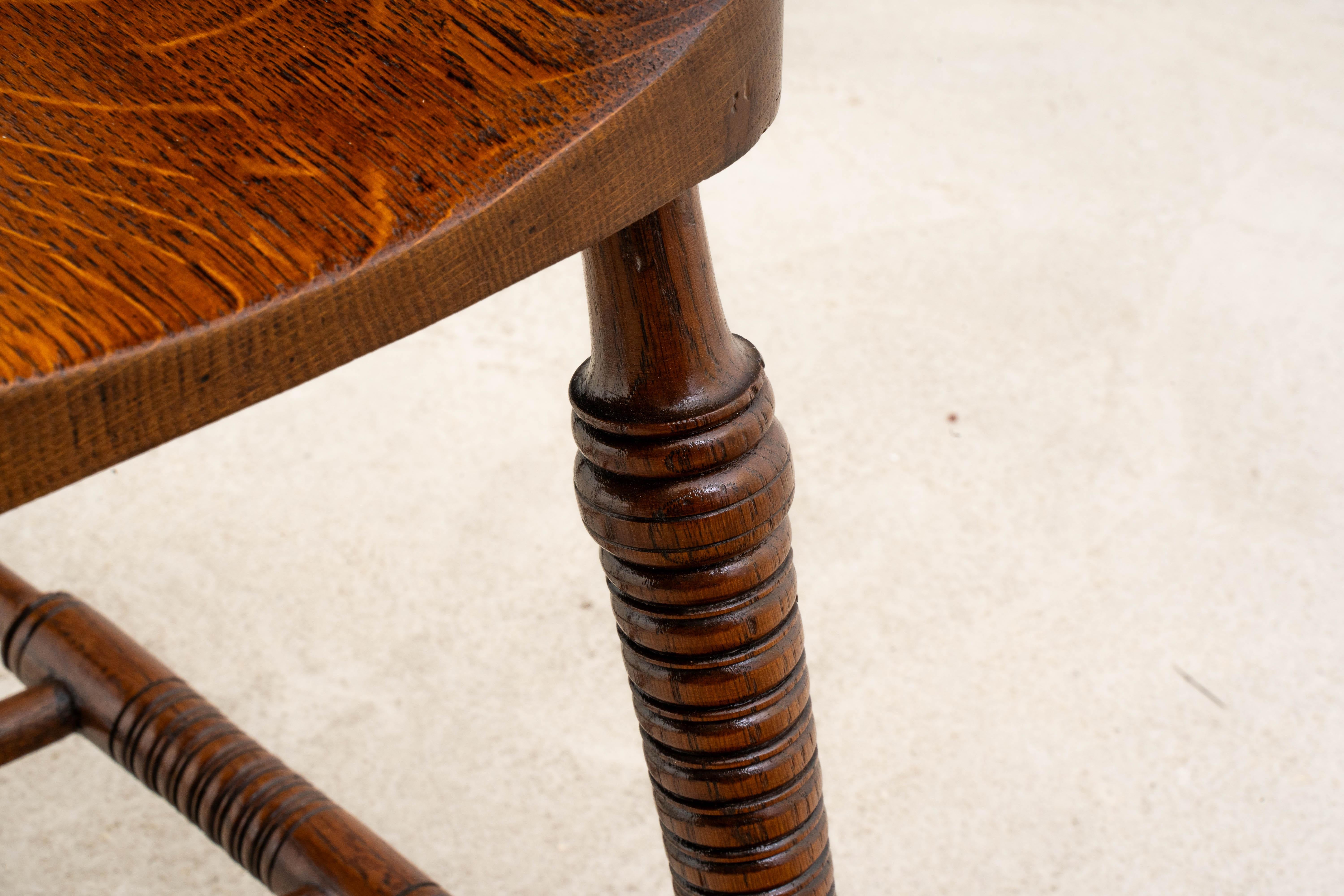 F. O. Schmidt - Adolf Loos - Armchair - Bureau Chair - Leather, Oak For Sale 12