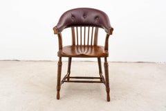 F. O. Schmidt - Adolf Loos - Armchair - Bureau Chair - Leather, Oak