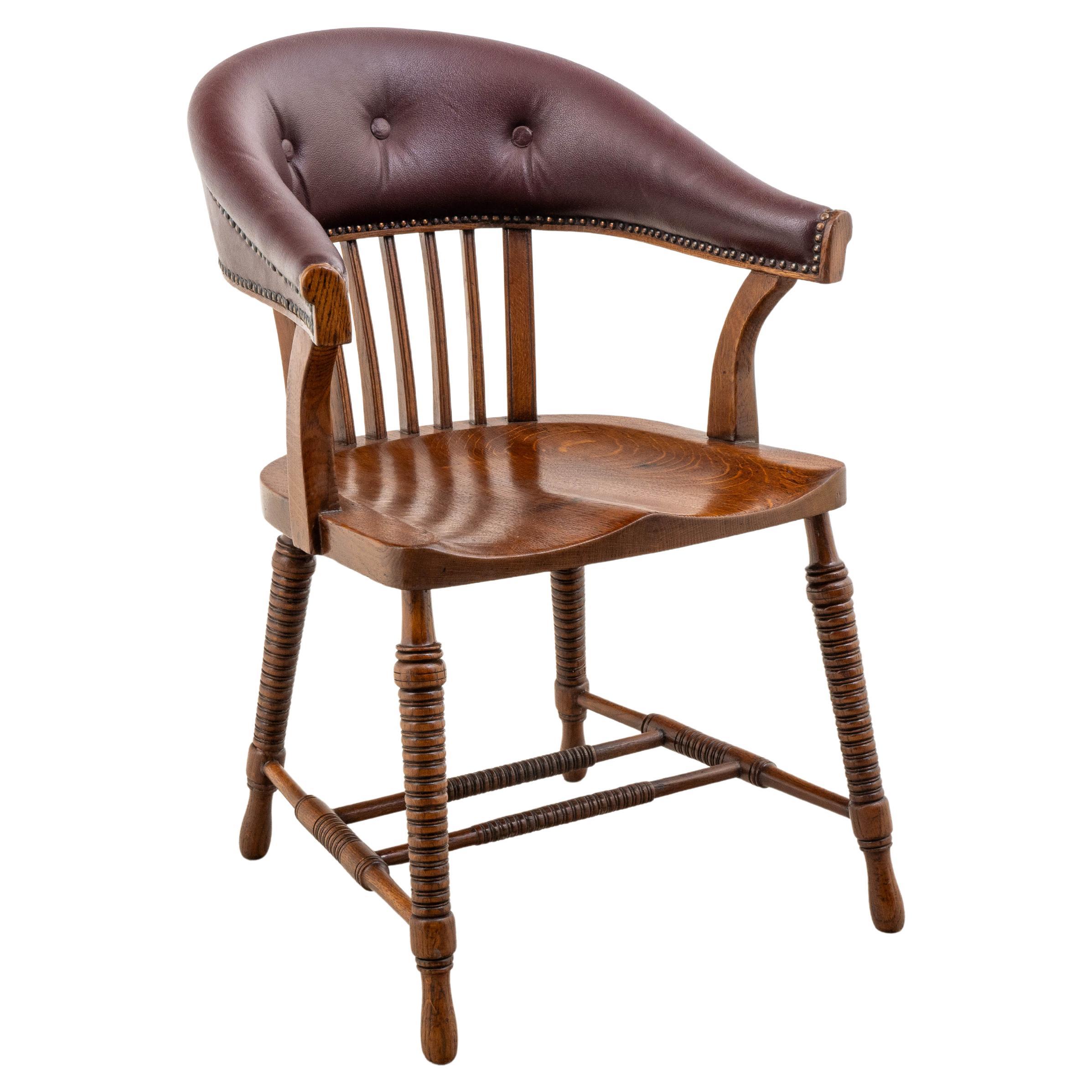 F. O. Schmidt - Adolf Loos - Sillón - Silla de oficina - Cuero, Roble