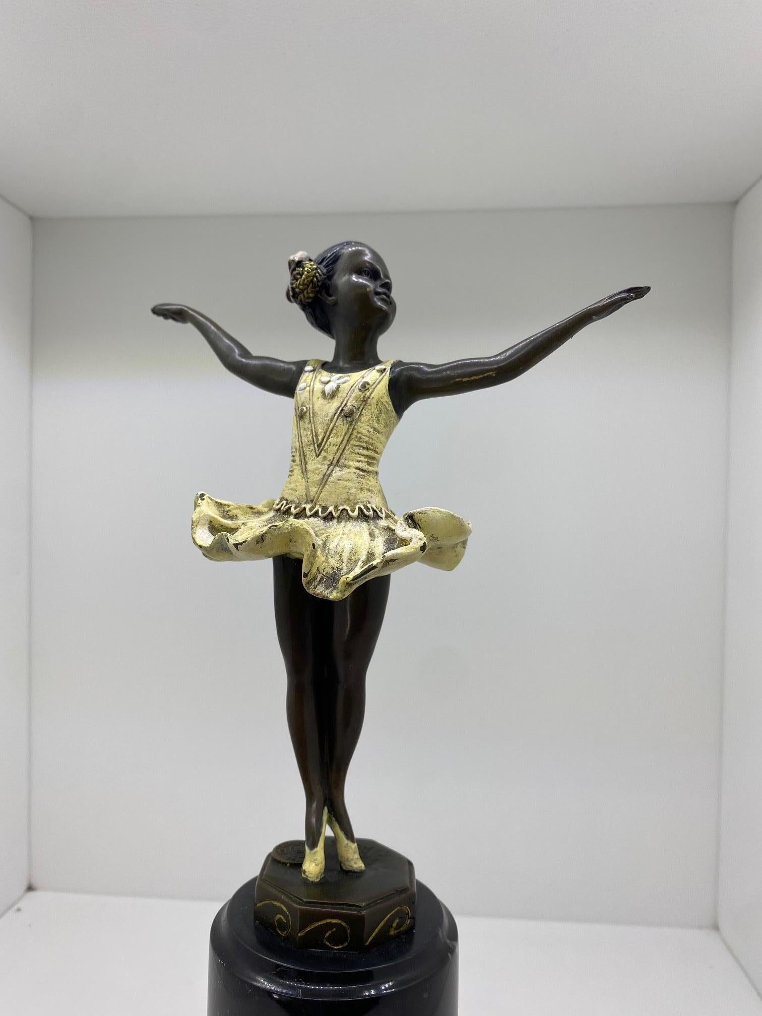 Bronzo Firmato F. Paris (Austria) - Ballerina Danzante 3