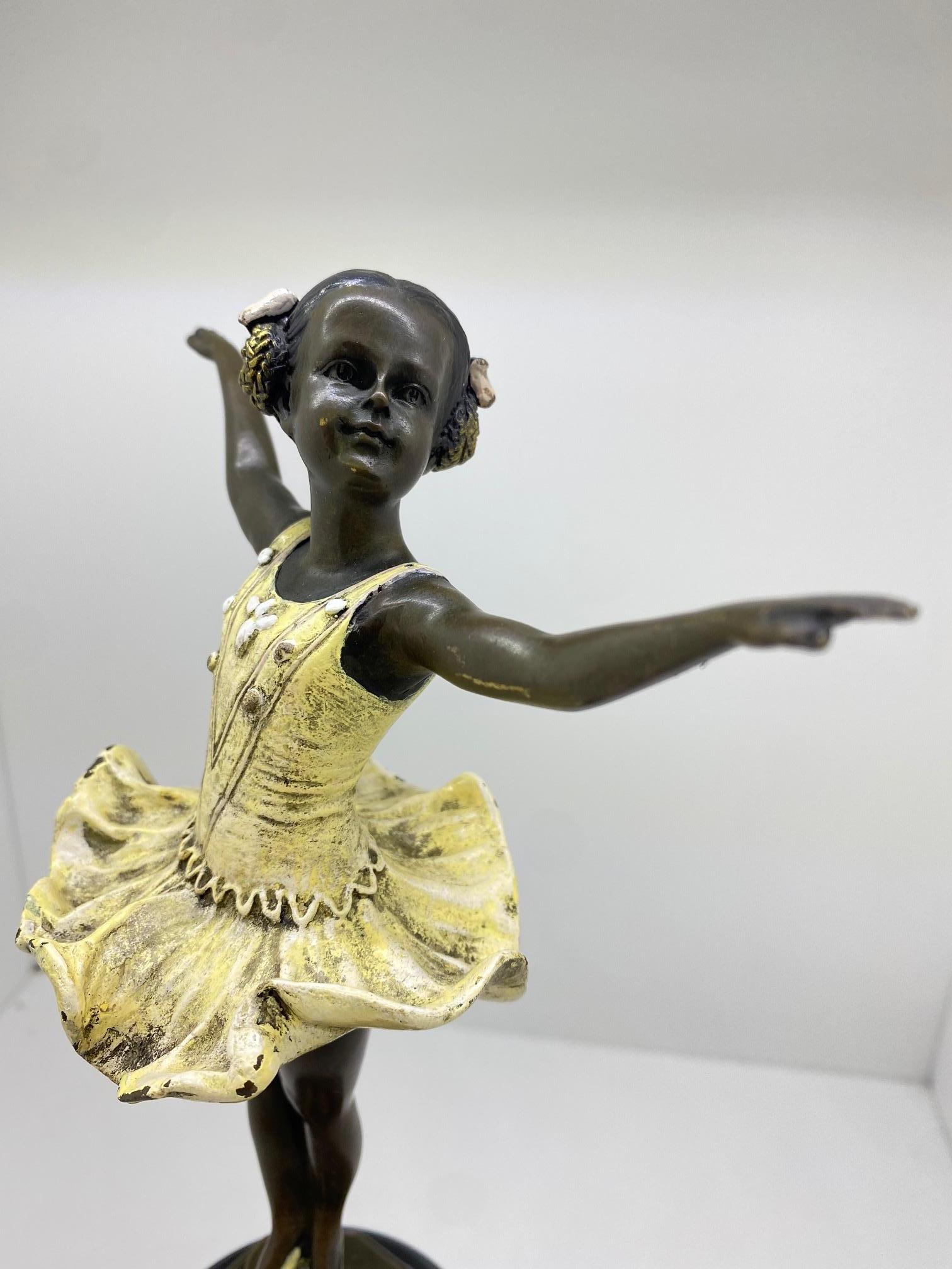 Bronzo Firmato F. Paris (Austria) - Ballerina Danzante 6