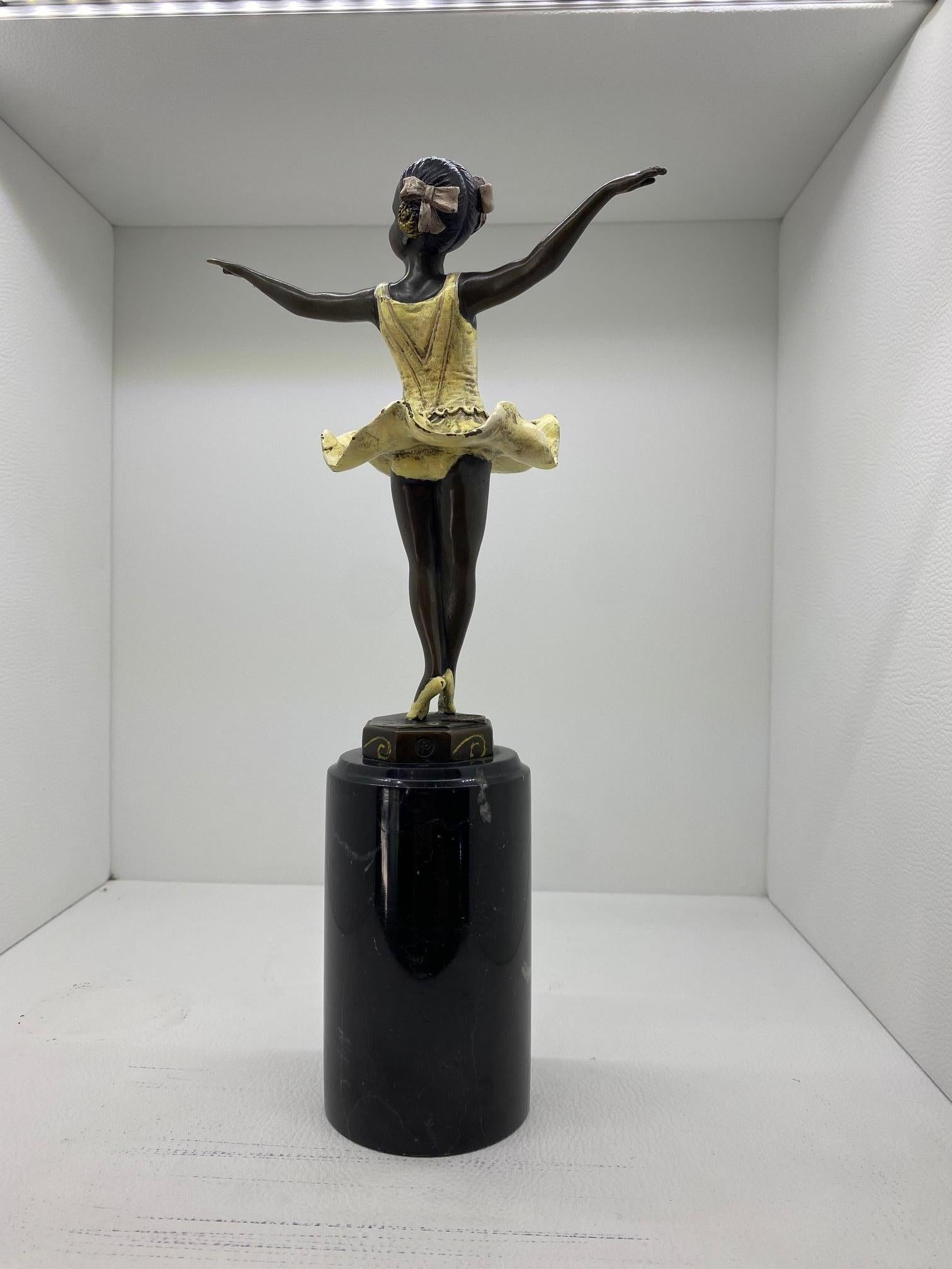 Bronzo Firmato F. Paris (Austria) - Ballerina Danzante 7