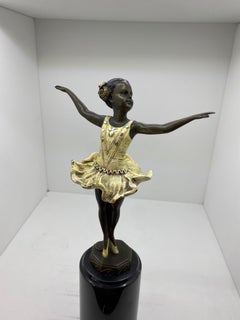 Bronze Signed F. Paris (Austria) - Ballerina Dancer