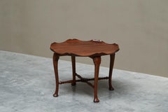 F. Parker & Sons Scalloped Coffee Table in Solid Carved Oak Early 20th Century