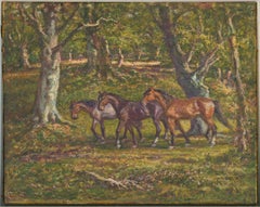 F. R. Batters - Olio del 1940, Trio di pony della Foresta Nuova