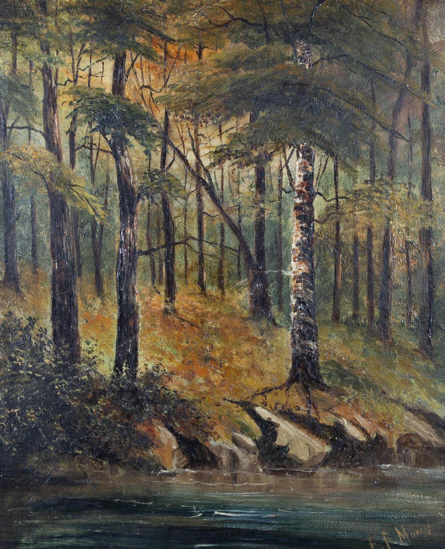 F. R. Morris – Ölgemälde, „The Hillside“, 20. Jahrhundert im Angebot 1