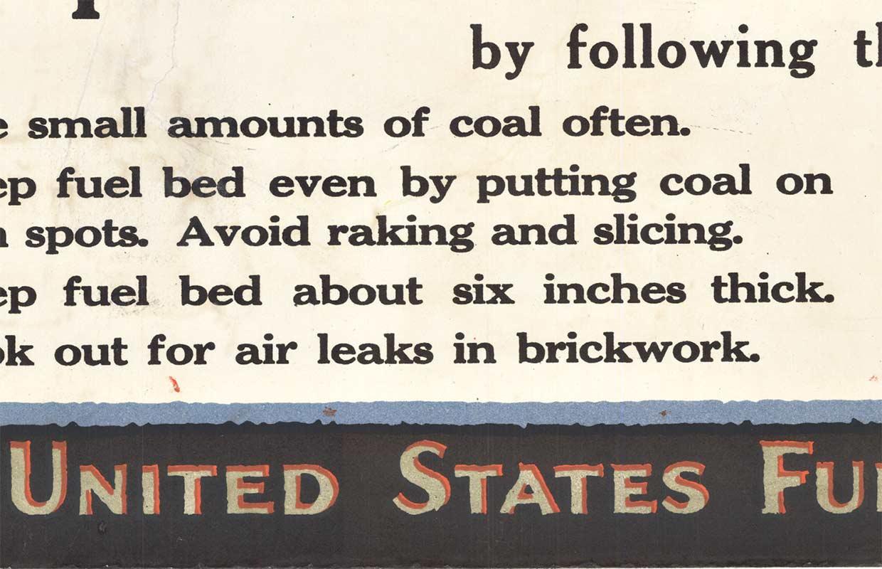 Original Uncle Sam Needs that Extra Shovelful (of Coal) vintage poster - Print by F. Sindelar