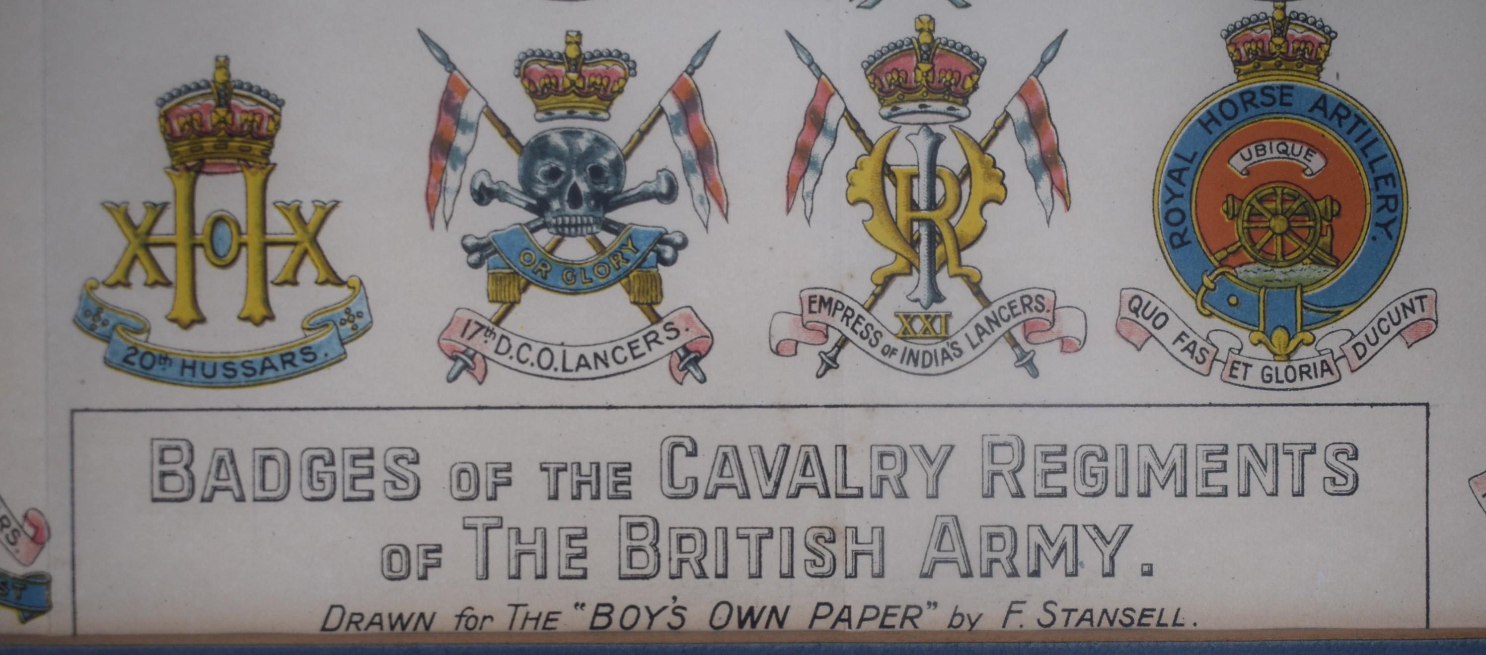 Badges Of The Calvary Regiments Of The British Army Drawn For The Boys Own Paper en venta 1
