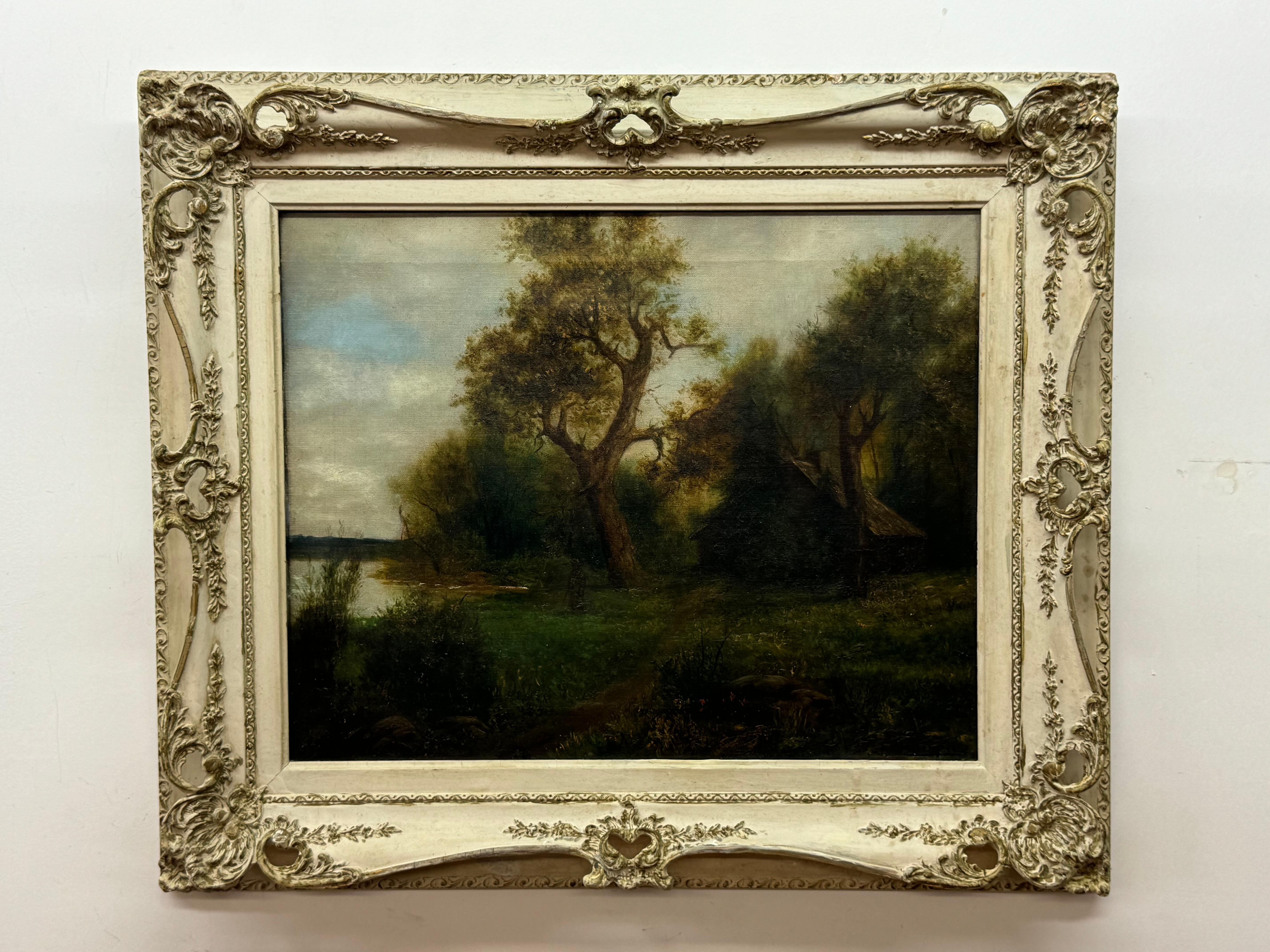 F. Stoltenberg wooded landscape with trail to a cottage

19 century

Oil on canvas

16 x 20 unframed, 23 x 27 framed