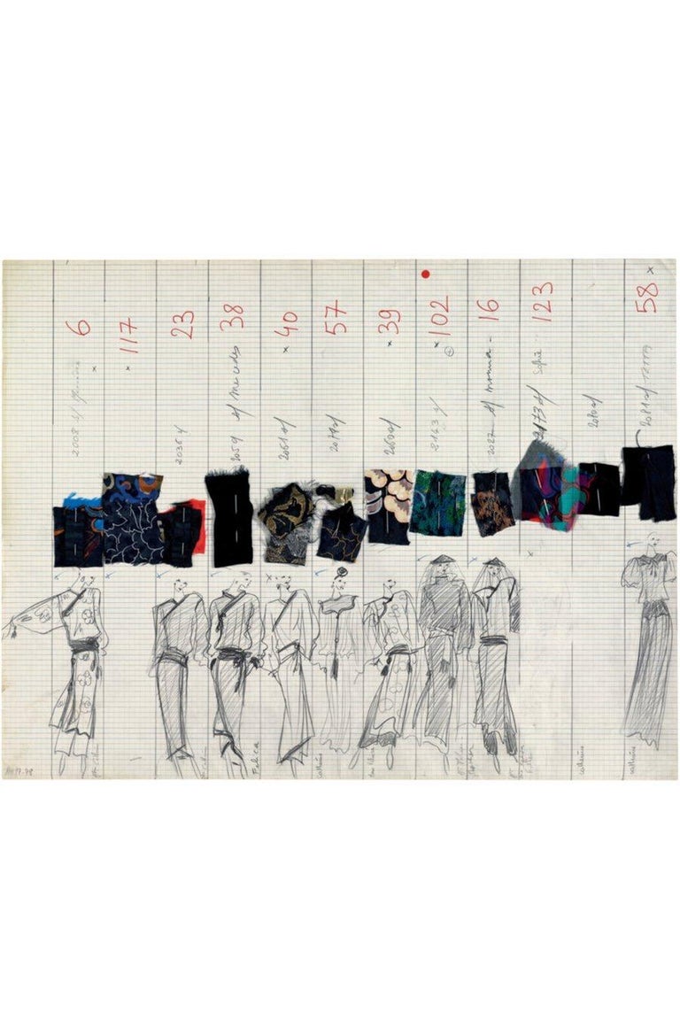 F/W 1977 Yves Saint Laurent Haute Couture 'Les Chinoises' Documented Dress Set For Sale 1