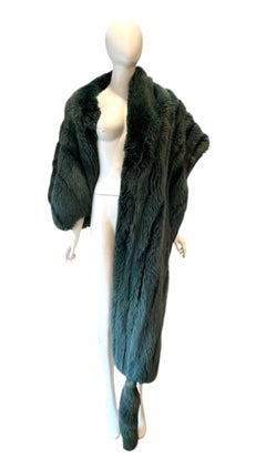 F/W 1983 Claude Montana zorro verde estola grande